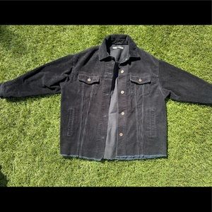 Zara distressed corduroy jacket